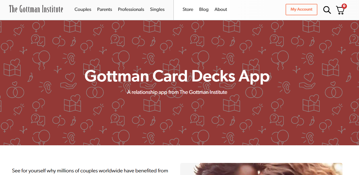 Gottman Card Decks website homepage